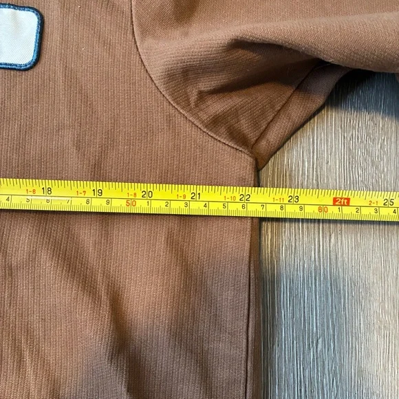 LOST skater boy mechanic zip up shirt shacket Cotton shell jacket brown neutral - Picture 3 of 8